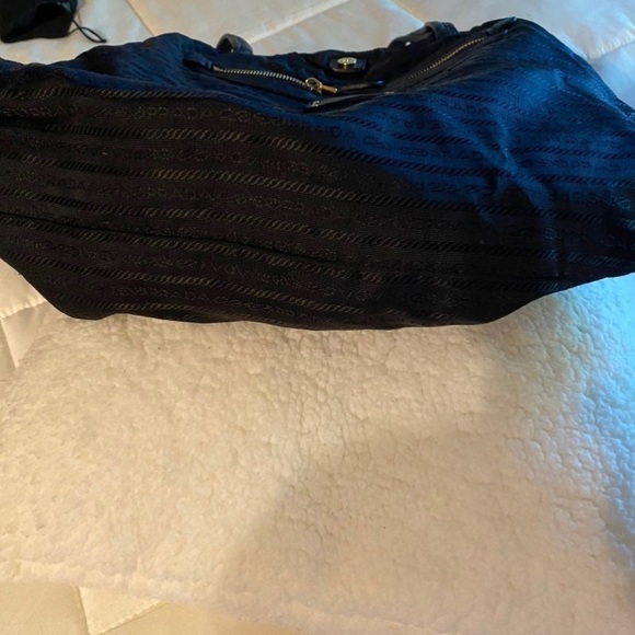 Authentic black Prada bag with draw string. One draw string came off. Clean - Picture 4 of 13